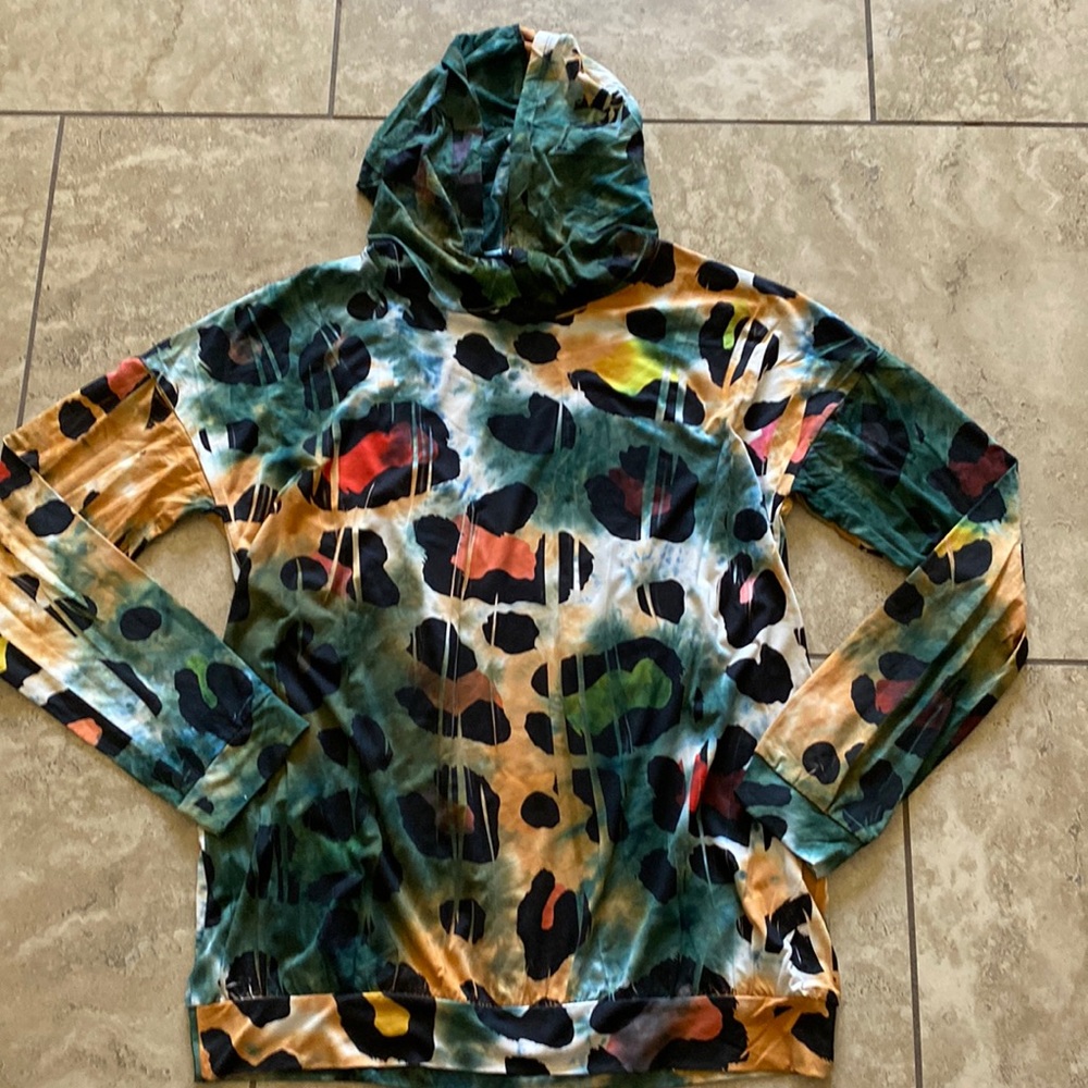 Ladies long sleeve hooded tunic sz medium